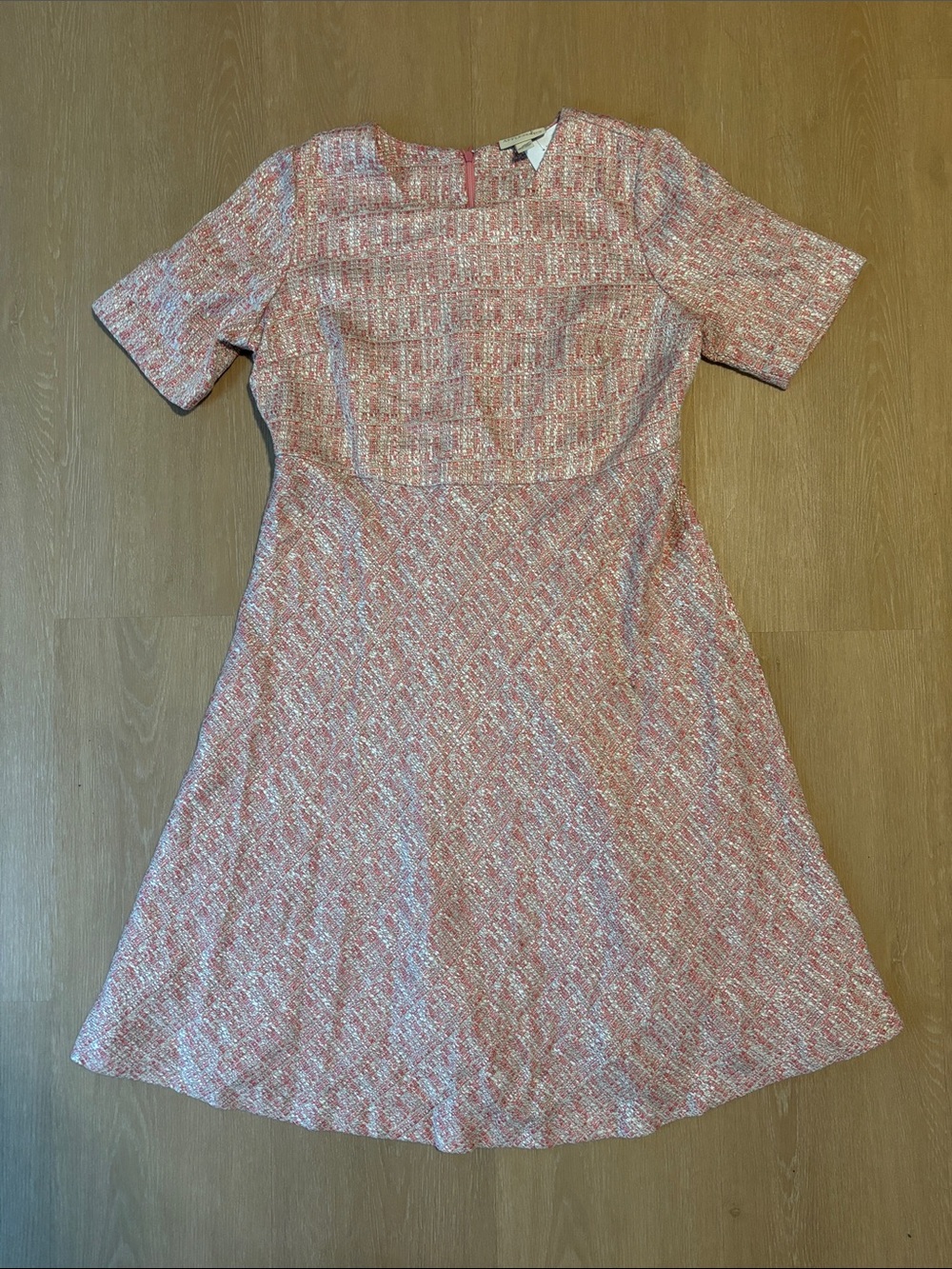 NWT Appleseed's Pink Tweed Dress size 14